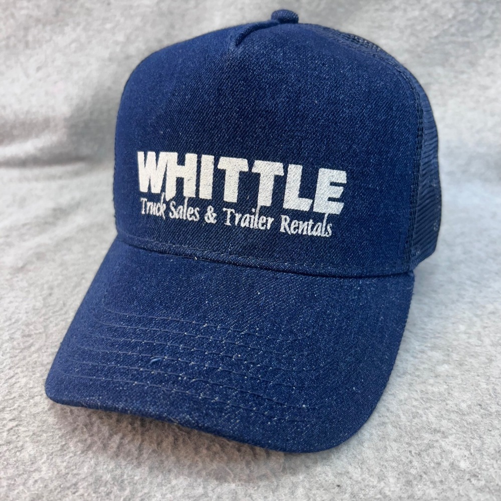 Whittle Truck Sales Mens Blue Otto Trucker Hat Mesh Snapback OSFM 3256